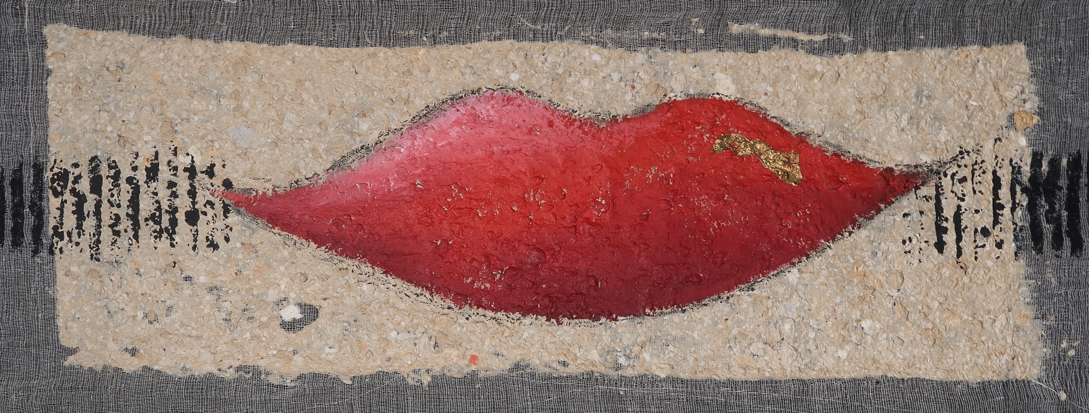 Anja Vlietstra - Acryl op geschept papier, Liefde (Tweeluik) kopen? Bied vanaf 35!