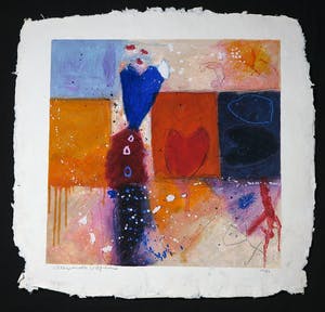 Alexander Vogels - Zeefdruk op geschept papier, Zonder titel kopen? Bied vanaf 1!