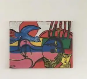 Corneille - L’ oiseau bleu et chat Jaune kopen? Bied vanaf 750!