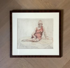 Johannes Abraham Mondt - Dame in badpak, tekenles Pulchri studio kopen? Bied vanaf 85!