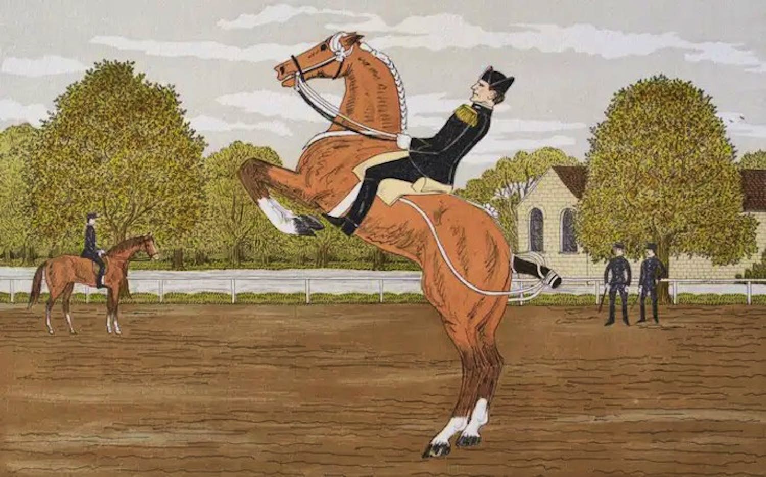 AcheterVincent Haddelsey - Kleurenlitho MAN & HORSE Handgesigneerd? Enchérissez de 45!