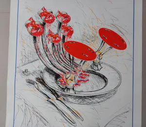 Buy Christian Ludwig Attersee - Original Ausstellungsplakat Tellerlampe Galerie Krinzinger Innsbruck 1974? Bid from 60!