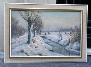 Johan Meijer - C4908, Winter aan de Gooyersgracht Blaricum kopen? Bied vanaf 1250!