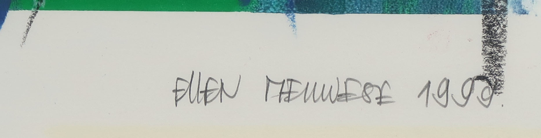 Ellen Meuwese - Gemengde techniek op papier, Papegaaien - Ingelijst kopen? Bied vanaf 1!