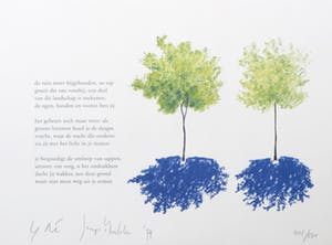 Jaap Mulder - Offset, Gedicht - Ingelijst kopen? Bied vanaf 10!