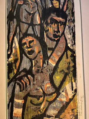 Flip van der Burgt - Naakte figuren, Houtsnede Zeer kleine oplage 1/5 kopen? Bied vanaf 200!