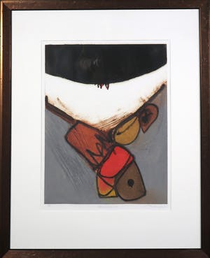 Erik Bersou - Kleurenets, Comme un debut de.... - Ingelijst kopen? Bied vanaf 1!