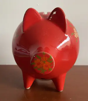 Waechtersbacher Keramik - Vintage rood aardewerken spaarvarken kopen? Bied vanaf 20!