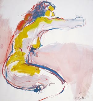 Franscz Witte - Gemengde techniek op papier, Figuur XI kopen? Bied vanaf 1!