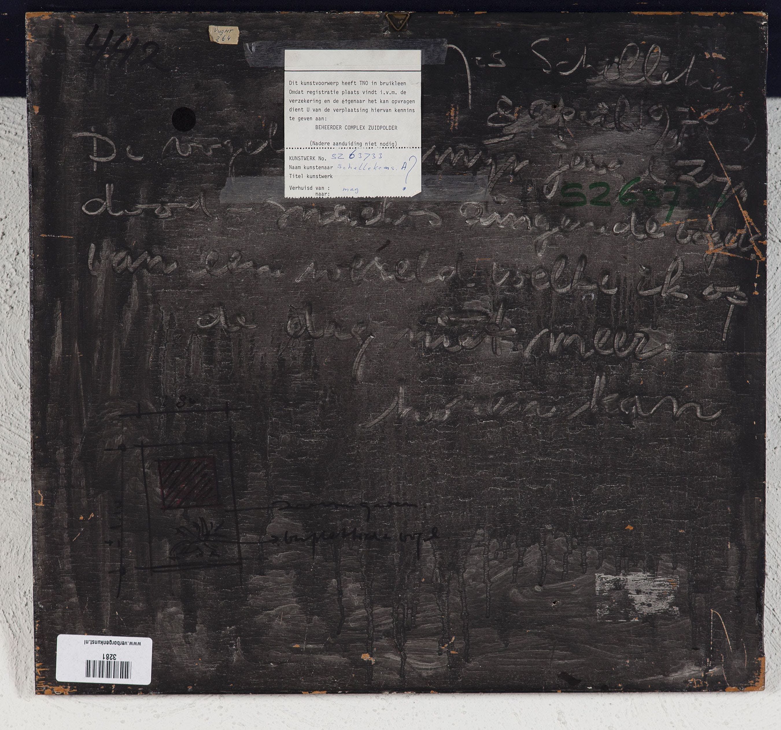 Jos Schellekens - De vogels van mijn jeugd zijn dood - Acryl op houten paneel - Gesigneerd kopen? Bied vanaf 10!