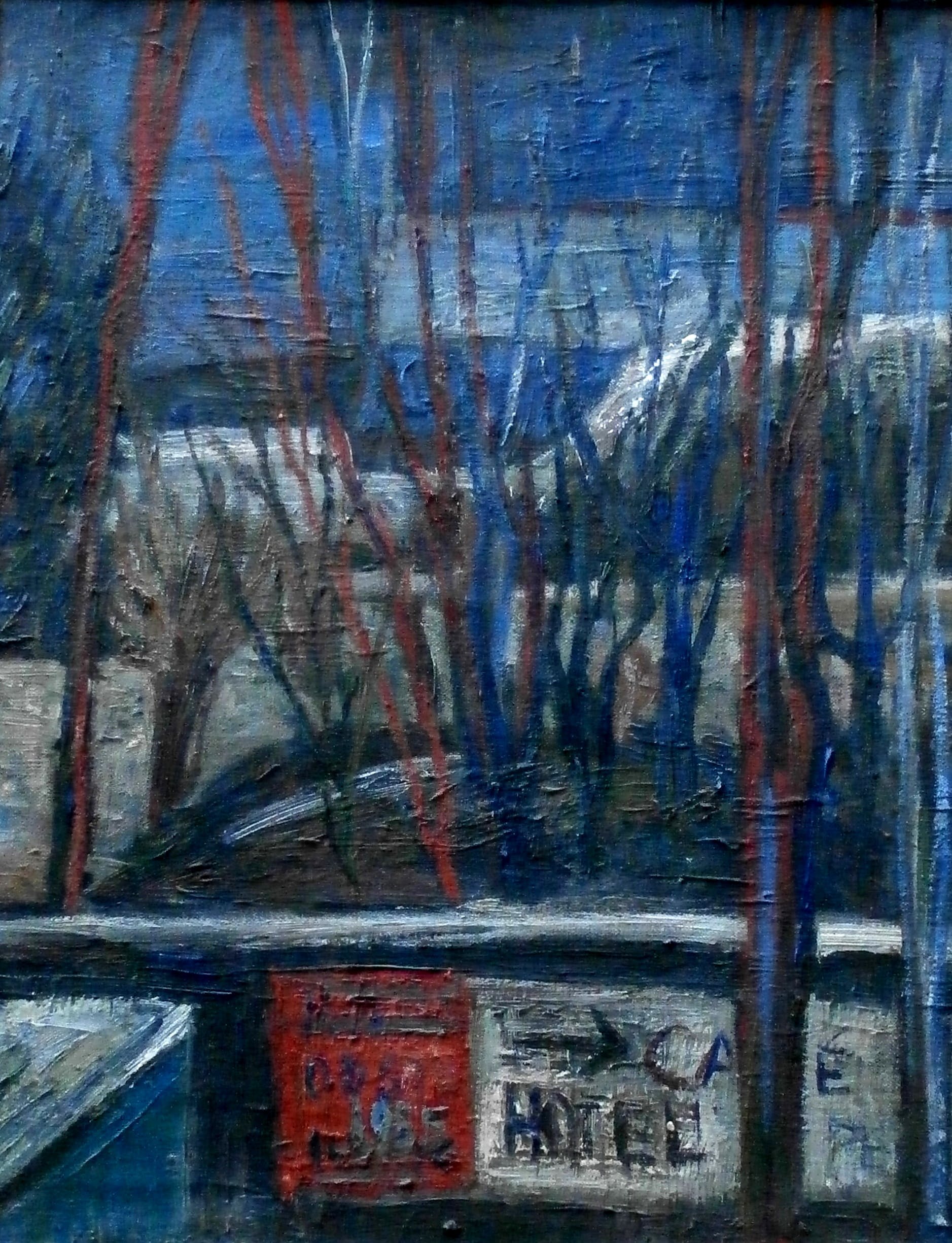 Ko Oosterkerk - olieverf op doek: Winterlandschap - 1955 verkocht voor € 175!