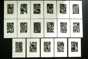 Aad de Haas - 36 stuks passieprenten - ingelijst - 1968 kopen? Bied vanaf 375!