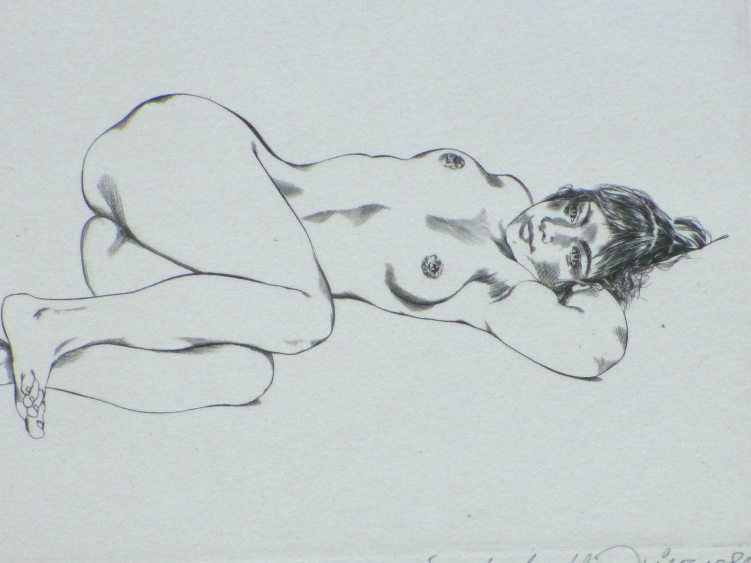 Wim Zwiers - Prélude, Liggend Naakt - Kopergravure kopen? Bied vanaf 75!