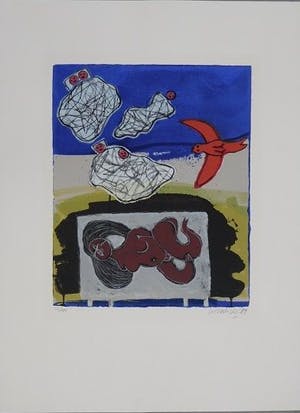 Corneille - Six Rêves Peints - Grote handgesigneerde Litho - 1989 kopen? Bied vanaf 165!