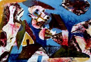 Martin Engelman - Kleurenlitho - 1973 verkocht voor € 45!