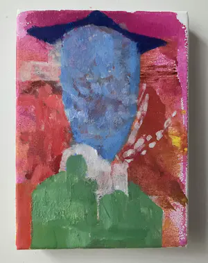 Paul Louis van den Bergh - "De Leraar" - Acryl op doek - Gesigneerd kopen? Bied vanaf 100!