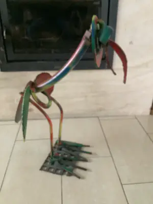 Wim Cerneus - Koopje : Prachtig beeld van een vogel , beschilderd door Herman Brood kopen? Bied vanaf 750!