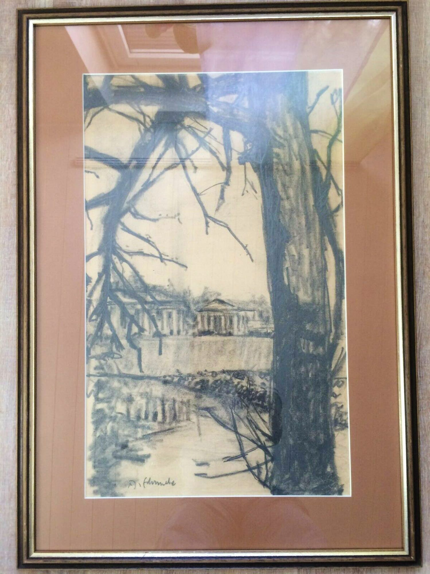 Alfred Schmela - Kohlezeichnung "Danzig, Krantor" kopen? Bied vanaf 250!