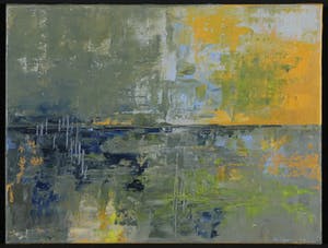 Jolande Weekhout - Olieverf op doek, Drieluik abstract landschap kopen? Bied vanaf 1!