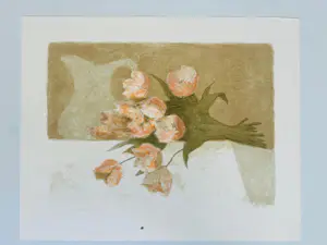 Buy Mart Kempers - Bloemen op tafel met waterkan? Bid from 50!