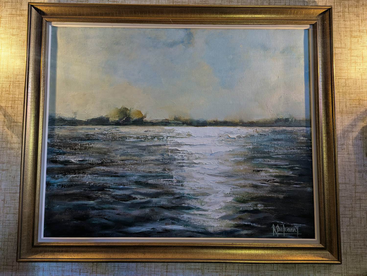 René Bekaert - Impressionistisch schilderij van een meer kopen? Bied vanaf 550!