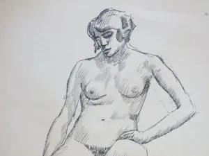 Herman Bieling - Twee impressionistische naakten - Tekeningen kopen? Bied vanaf 48!