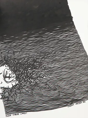 Wilbert Vaessen - Inkttekening, F*** those lines! kopen? Bied vanaf 1!