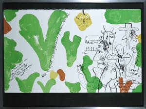 Anton Martineau - Litho, Knip ik mijzelf uit een fantastisch papieren verhaal kopen? Bied vanaf 35!