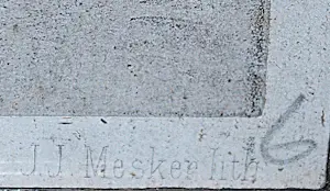 Jan Mesker - verkoopster op een zonnige rommelmarkt (Den Haag) - litho naar Theo Mesker kopen? Bied vanaf 65!