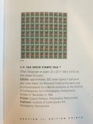 Andy Warhol - S & H Trading Stamps - Gesigneerd - 1965 kopen? Bied vanaf 600!