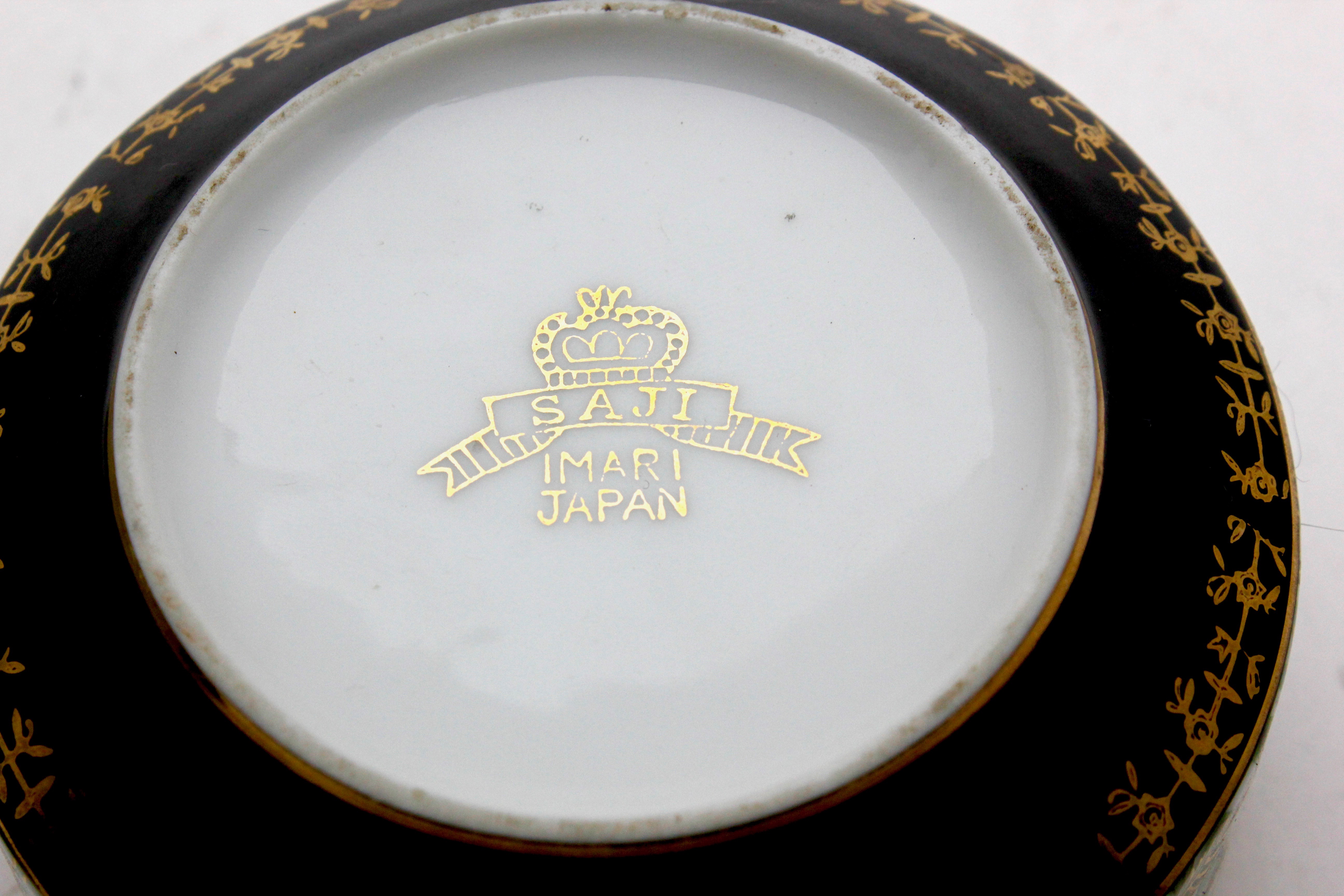 Saji - Imari dekselschaal met groen 'Saji' decor kopen? Bied vanaf 1!