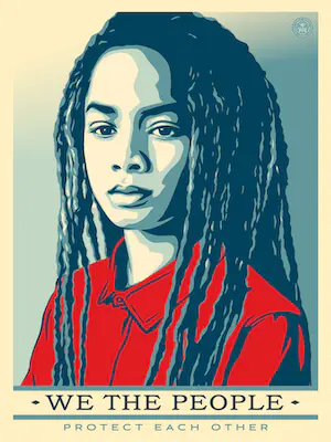 Shepard Fairey - Shepard Fairey (OBEY) - We The People - originele set 3 prints + certificaat kopen? Bied vanaf 85!