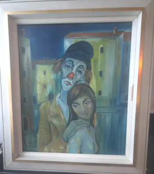 Georges Cheber - Clown met vrouw kopen? Bied vanaf 80!