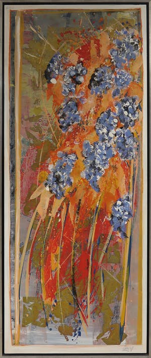 Arty Grimm - Gemengde techniek op board, Zonder titel (Op standaard, zeer groot) kopen? Bied vanaf 1!