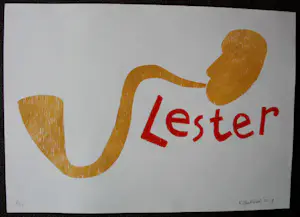 AcheterKlaas Gubbels - Houtdruk: Lester - 2019? Enchérissez de 410!