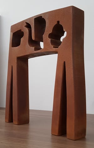 Klaas Gubbels - Van Nelle, Object/Tafel van Cortenstaal kopen? Bied vanaf 1799!