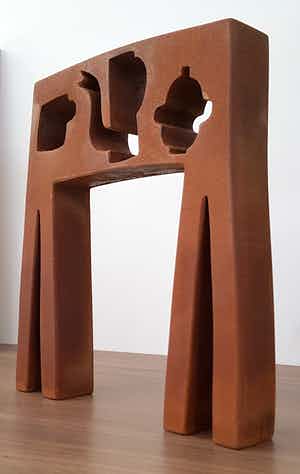 Klaas Gubbels - Van Nelle, Object/Tafel van Cortenstaal verkocht voor € 1799!