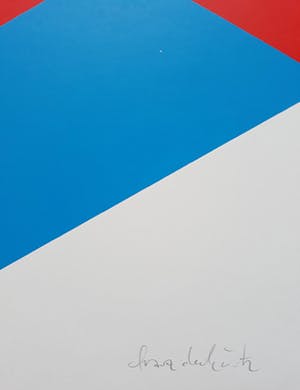 Franz Deckwitz - Geometrisch abstracte compositie, zeefdruk kopen? Bied vanaf 40!