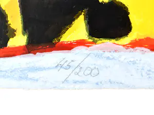 Corneille - ingelijste litho - 1990 kopen? Bied vanaf 395!