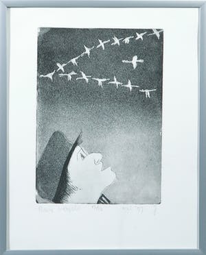 Niet of onleesbaar gesigneerd - Ets, Rare vogels - Ingelijst kopen? Bied vanaf 1!