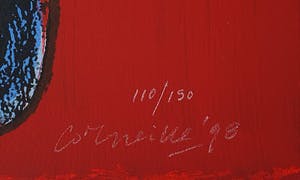 Corneille - "Femme, chat et oiseau" - Groot - Imposant ingelijst (nieuw) kopen? Bied vanaf 690!