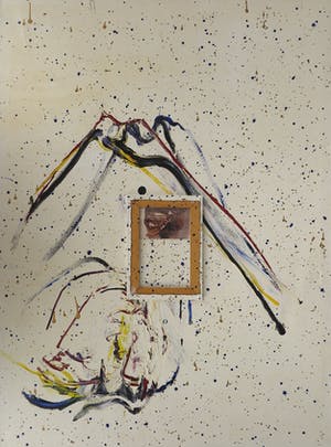 Pieter Engels - Acryl op doek, Zonder titel - Ingelijst (Zeer groot) kopen? Bied vanaf 1!