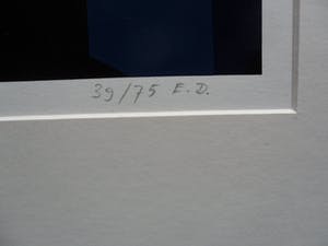 Hans Klaui - Mooi geometrische zeefdruk van Hans Klaui, 1987-7 kopen? Bied vanaf 40!