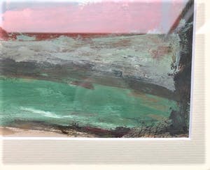 Phil Grisel - Abstract Landschap - Olieverf op papier kopen? Bied vanaf 39!