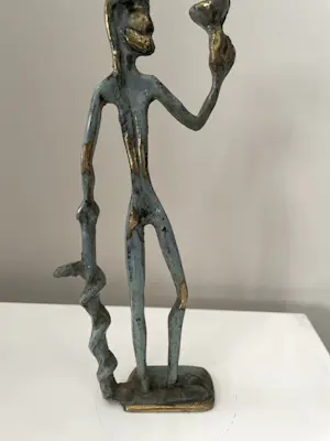 Brons (Onbekend) - Asklepios god van de geneeskunde kopen? Bied vanaf 20!