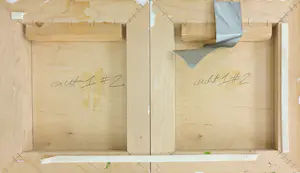 Mathilde Cuijpers - Olieverf op paneel, Geometrische compositie kopen? Bied vanaf 1!