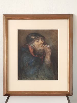 Elchanon Verveer - Pijprokende visser kopen? Bied vanaf 300!