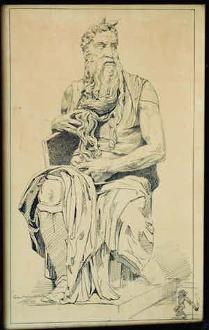 Niet of onleesbaar gesigneerd - Pentekening , “Spotprent” – gesigneerd en ingelijst verkocht voor € 10!