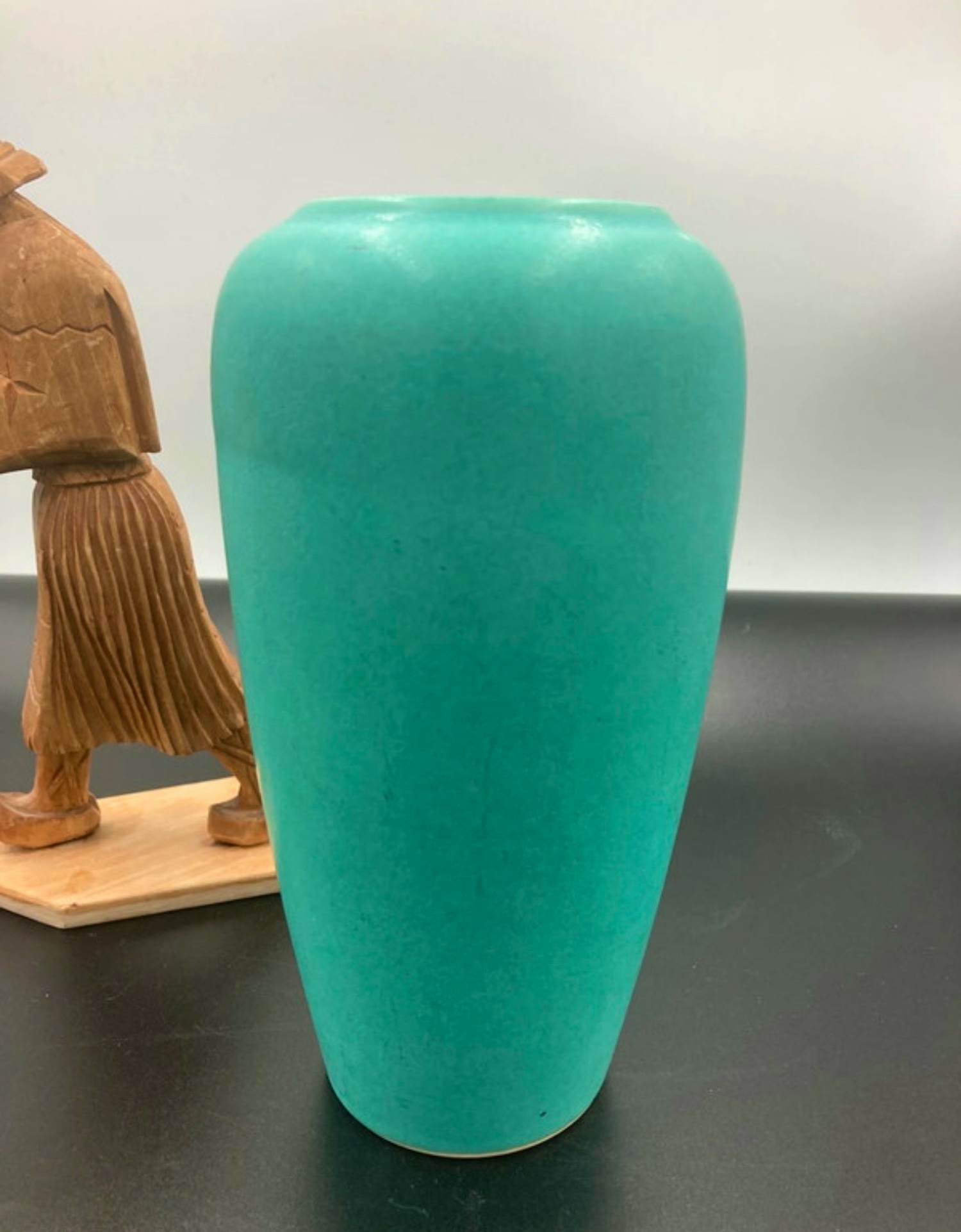 Scheurich Keramik - Turquoise West Germany vaas, Model 750 -20, 1970s kopen? Bied vanaf 25!