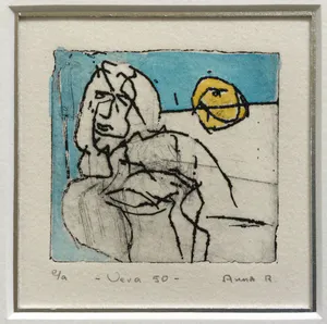 Anna Reinders - "Vera 50" | kleuren ets/aquatint (e/a) - ingelijst kopen? Bied vanaf 29!